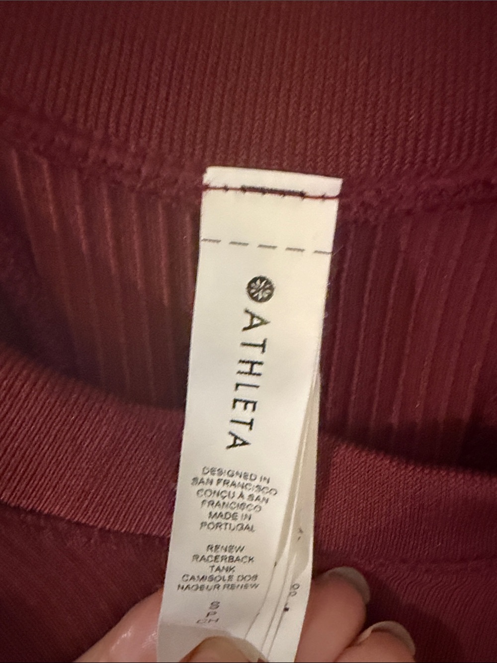 Athleta Racerback Tank red - Picture 2 of 3